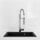 Set mitigeur de cuisine Oltens Borga 35207300, évier en granit Oltens Gravan 72000300