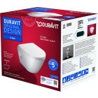 Set cuvette WC avec abattant à descente lente Duravit D-Neo 45870900A1, châssis encastré Duravit DuraSystem WD1011000000, WD5001011000