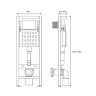 Set châssis encastré LaVita Lav 101 5908211494838, bouton de chasse d'eau LaVita Lav 200 5900378301844