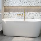 Set baignoire murale Oltens Delva 12019000, couvercle en liège Oltens 09002300
