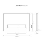 Set châssis encastré Oltens Triberg 50001000, bouton de chasse d'eau Oltens Torne 57200300, 49301000