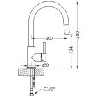 Set évier en granit Alveus Cadit 1132025, mitigeur de cuisine Alveus Delos 1129019