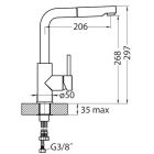 Set évier en granit Alveus Atrox 1132002, mitigeur de cuisine Alveus Siros 1129048