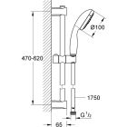Set mitigeur bain-douche Grohe Start 24206002, mitigeur de lavabo Grohe Start 23455002, 26032000