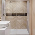 Set porte de douche Excellent Rols KAEX.2612.1400.LP1/2, porte de douche Excellent Rols KAEX.2612.1400.LP2/2