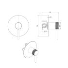 Set douche à effet de pluie Ksuro 01 16000010, mitigeur de douche Ksuro 01 12000010, 16002010