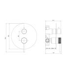 Set douche à effet de pluie Ksuro 01 16000030, mitigeur bain-douche Ksuro 01 13002030, 16002030, 16004030, 19002030, 37200300