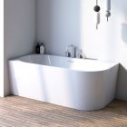 Set baignoire d’angle Oltens Hulda 11003000, couvercle en liège Oltens 09002300