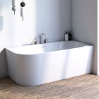 Set baignoire d’angle Oltens Hulda 11004000, couvercle en liège Oltens 09002800