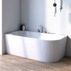Set baignoire d’angle Oltens Hulda 11005000, couvercle en liège Oltens 09002000