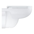 Set cuvette WC avec abattant à descente lente Grohe Start Edge 39815000, châssis encastré avec bouton et joint Grohe Solido 39930000