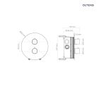 Set mitigeur bain-douche Oltens Katla 34600300, douche à effet de pluie Oltens Vindel 37000300, 39400300, 39304300, 37102300, 37200300