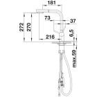 Set mitigeur de cuisine Blanco Fontas II 526692, distributeur de savon Blanco Lato 526699