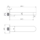Set mitigeur bain-douche Cersanit Inverto S951-313, ensemble de douche Cersanit Inverto S951-708, S951-556