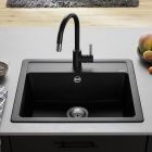 Set évier en granit Blanco Legra 6 526084, mitigeur de cuisine Oltens Lista 35202100