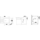 Set évier en granit Blanco Legra XL 6 S 526087, mitigeur de cuisine Blanco Mida 517742