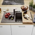 Set évier en granit Blanco Legra XL 6 S 526087, mitigeur de cuisine Blanco Mida 517742