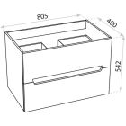 Set armoire LaVita Kansas 5900378314332, lavabo LaVita Kansas 5908211416175