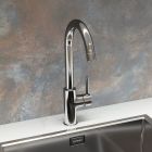 Set évier en granit Oltens Gravan 72102300, mitigeur de cuisine Oltens Skafta 35206100