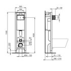 Set ensemble Combi-Pack avec abattant Ideal Standard i.Life O T572501, châssis encastré Ideal Standard Prosys E233267, R0121AC