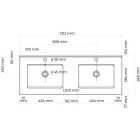 Set lavabo Oltens Vernal 41209300, armoire Oltens Vernal 60016300