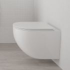 Set cuvette de WC Oltens Hamnes 42524000, châssis encastré Tece Base 9400407, 45113000, 9.240.400