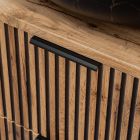 Set armoire Comad Xilo XILO BLACK WOTAN 82-80-D-2S, plan de travail suspendu Comad Nature Wotan NATURE WOTAN 89-80-46 M
