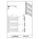 Set radiateur électrique Luxrad Nobile Elektro NOB870500S040ERG, appareil de chauffage électrique Luxrad GLX GLX300CZ