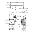 Set ensemble de douche Grohe Precision Smartcontrol 34876000, produit nettoyant pour chrome Grohe 48166000