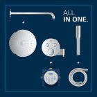 Set ensemble de douche Grohe Precision Smartcontrol 34878000, produit nettoyant pour chrome Grohe 48166000