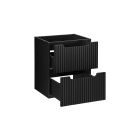 Set armoire Comad Nova Black NOVA BLACK D2 82-50-2S, lavabo Comad Sky 3 SKY 3 50CM DP (E-8099-3-50)