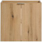 Set armoire Comad Nova Oak NOVA OAK A 82-60-2D, lavabo Comad Wiki UN-WIKI-SW, NOVA BLACK B 89-60