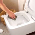 Set cuvette WC avec abattant à descente lente Hansgrohe EluPura Q 60293450, châssis encastré Hansgrohe iFrame universal 01022180, 66001000