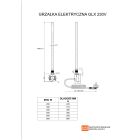 Set radiateur électrique Luxrad Kastor Elektro KAST13955809003ERG, appareil de chauffage électrique Luxrad GLX GLX600B