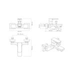 Set mitigeur bain-douche Oltens Hadsel 34006400, support de douche Oltens Hald 37403400, 37200400, 37111400