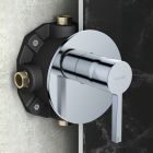 Set mitigeur bain-douche Kludi Nova Fonte Puristic 20759N215, douche à effet de pluie Kludi A-QA 64325N2-00, 66514N2-00, 88022, 39120N2-00, 65567N2-00, 61071N2-00