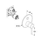 Set mitigeur bain-douche Kludi Bozz 38759N076, douche à effet de pluie Kludi A-QA 64325N0-00, 66514N0-00, 88022, 39120N0-00, 61071N0-00, 60547N0-00