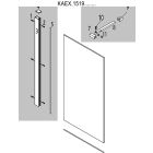 Set kit de montage Excellent Vidoq KAEX.1519.CR, paroi de douche walk-in Excellent Vidoq KAEX.1512.0785.2000.06.01