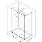 Set kit de montage Excellent Ortigo KAEX.5012.1014.CR, porte de douche Excellent Ortigo KAEX.5007.01.1200.LP1/2, KAEX.5022.1000, KAEX.5007.01.1200.LP2/2, KAEX.5022.CR