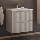Set armoire Comad Nova Cashmere NOVA CASHMERE 82-60-2S, plan de travail Comad Nova White NOVA WHITE 89-60
