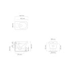 Set cuvette de WC Oltens Hadsel 42039000, abattant de WC Oltens Hadsel 45118000