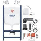 Set châssis encastré Grohe Solido 38971000, cuvette WC avec abattant à descente lente Hagser Beno HGR10000042