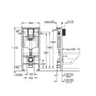 Set châssis encastré Grohe Solido 39069000, cuvette WC avec abattant à descente lente Hagser Beno HGR14000042