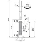 Set mitigeur de cuisine Franke Mythos Masterpiece Pull-Out Spray 115.0711.558, distributeur de savon Franke Atlas 112.0717.105