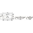 Set armoire Comad Bella Cashmere BELLA CASHMERE 82-80-46-2S, lavabo Comad Fly FLY WHITE GLOSS UM 80-46 DP ( E-8073-80 )