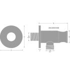 Set mitigeur bain-douche Kronenbach Smart Push 19044003SM, douche à effet de pluie Kronenbach Spa KBMBBPRBOR250-2-BL, 01900190KBN, 28276000KBSM, 28628002SMKB, 27500001 KB