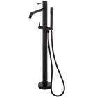 Set mitigeur bain-douche Kronenbach Lima 2.0 Black 100.1162SMKB, élément de montage au sol Kronenbach Aqa 2.0 23491004KB