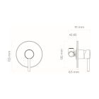 Set mitigeur de douche Oltens Molle 33100610, raccord coudé avec support Oltens Hvita 39304610, 37102610, 37200610