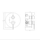 Set douche à effet de pluie Oltens Regna 37009100, mitigeur bain-douche Oltens Rann 34111100, 39403100, 39100100, 37109100, 39304100, 37200100