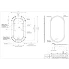 Set miroir Comad Apollo 2 LUSTRO LED CZARNE APOLLO 2 900X500, armoire Comad Adel Oak ADEL OAK 82-60-B-2S, ADEL OAK 80-01-B-1D, NATURE WOTAN 89-140-46 M, UM-6289MAGIC50DP, XILO BLACK 81-01-A